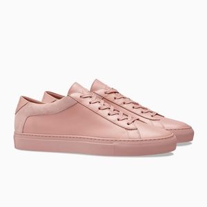 Koio Capri Fiore Low Top Rose Pink Leather Sneaker